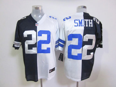 NEW Dallas Cowboys #22 E.Smith blue-white Jerseys(Elite split) NEW Dallas Cowboys #22 E.Smith blue-white Jerseys(Elite split)