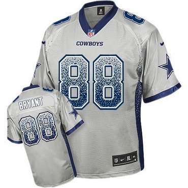 NEW Dallas Cowboys #88 Dez Bryant Grey Stitched NFL Elite Drift Fashion Jersey NEW Dallas Cowboys #88 Dez Bryant Grey Stitched NFL Elite Drift Fashion Jersey