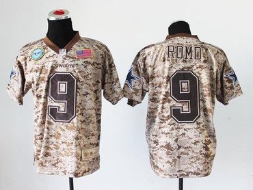 NEW Dallas Cowboys #9 Tony Romo Camo NFL Elite USMC Jersey(USA) NEW Dallas Cowboys #9 Tony Romo Camo NFL Elite USMC Jersey(USA)