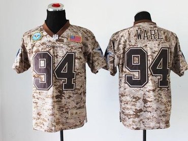 NEW Dallas Cowboys #94 DeMarcus Ware Camo NFL Elite USMC Jersey(USA) NEW Dallas Cowboys #94 DeMarcus Ware Camo NFL Elite USMC Jersey(USA)