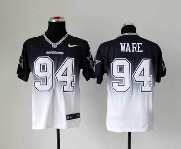 NEW Dallas Cowboys 94 DeMarcus Ware Blue White Drift Fashion II Elite NFL Jerseys NEW Dallas Cowboys 94 DeMarcus Ware Blue White Drift Fashion II Elite NFL Jerseys