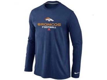 NEW Denver Broncos Critical Victory Long Sleeve T-Shirt D.Blue NEW Denver Broncos Critical Victory Long Sleeve T-Shirt D.Blue