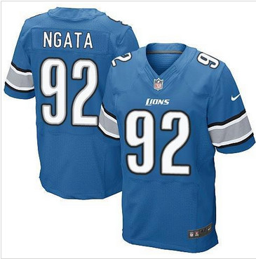 NEW Detroit Lions #92 Haloti Ngata Blue Team Color Men's Stitched NFL Elite Jersey NEW Detroit Lions #92 Haloti Ngata Blue Team Color Men's Stitched NFL Elite Jersey