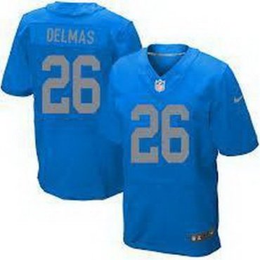 NEW Detroit Lions 26 Louis Delmas Lt.Blue Jerseys (Elite) NEW Detroit Lions 26 Louis Delmas Lt.Blue Jerseys (Elite)