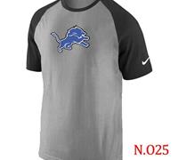 NEW Detroit Lions Ash Tri Big Play Raglan NFL T-Shirt Grey Black NEW Detroit Lions Ash Tri Big Play Raglan NFL T-Shirt Grey Black