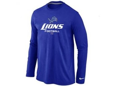 NEW Detroit Lions Critical Victory Long Sleeve T-Shirt Blue NEW Detroit Lions Critical Victory Long Sleeve T-Shirt Blue