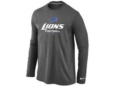 NEW Detroit Lions Critical Victory Long Sleeve T-Shirt D.Grey