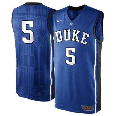 NEW Duke Blue Devils #5 Authentic Elite Basketball Jersey - Duke Blue NEW Duke Blue Devils #5 Authentic Elite Basketball Jersey - Duke Blue