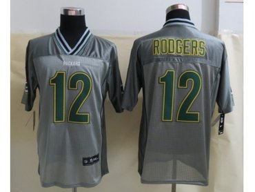 NEW Green Bay Packers #12 Rodgers Grey Jerseys(Vapor Elite)