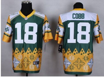 NEW Green Bay Packers #18 Randall Cobb Green NFL Elite Noble Fashion Jersey