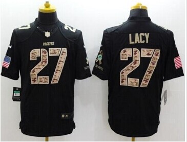NEW Green Bay Packers #27 Eddie Lacy Black NFL Limited Salute to Service Jersey NEW Green Bay Packers #27 Eddie Lacy Black NFL Limited Salute to Service Jersey