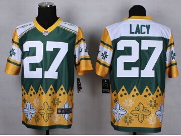 NEW Green Bay Packers #27 Eddie Lacy Green NFL Elite Noble Fashion Jersey