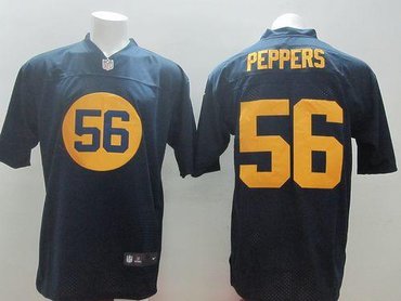 NEW Green Bay Packers #56 Julius Peppers Navy Blue Alternate NFL Elite Jersey NEW Green Bay Packers #56 Julius Peppers Navy Blue Alternate NFL Elite Jersey