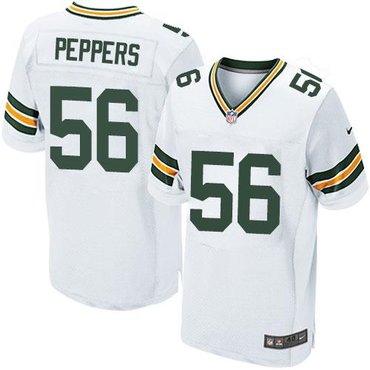 NEW Green Bay Packers #56 Julius Peppers White NFL Elite Jersey NEW Green Bay Packers #56 Julius Peppers White NFL Elite Jersey