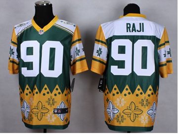 NEW Green Bay Packers #90 B.J. Raji Green NFL Elite Noble Fashion Jersey
