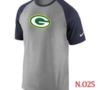 NEW Green Bay Packers Ash Tri Big Play Raglan NFL T-Shirt Grey Navy Blue NEW Green Bay Packers Ash Tri Big Play Raglan NFL T-Shirt Grey Navy Blue