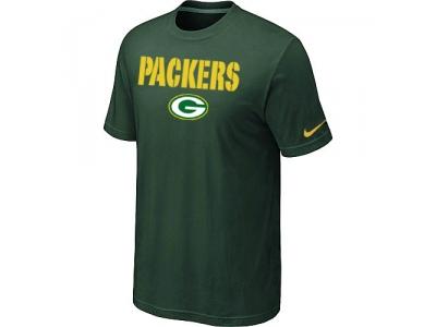 NEW Green Bay Packers Authentic Logo T-Shirt Green