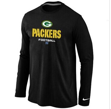NEW Green Bay Packers Critical Victory Long Sleeve NFL T-Shirt Black NEW Green Bay Packers Critical Victory Long Sleeve NFL T-Shirt Black