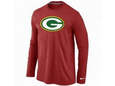 NEW Green Bay Packers Logo Long Sleeve T-Shirt RED NEW Green Bay Packers Logo Long Sleeve T-Shirt RED