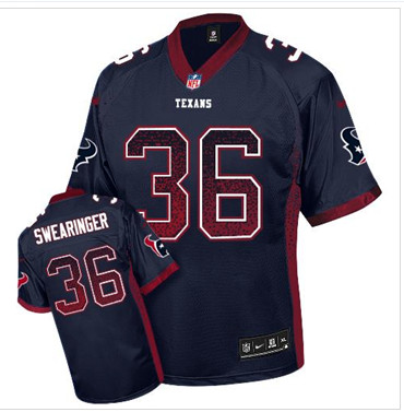NEW Houston Texans #36 D.J. Swearinger Navy Blue Team Color NFL Elite Jersey NEW Houston Texans #36 D.J. Swearinger Navy Blue Team Color NFL Elite Jersey