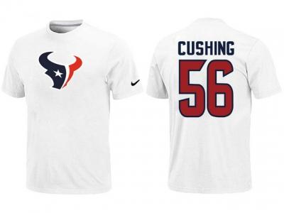 NEW Houston Texans #56 Cushing Name & Number White T-Shirt