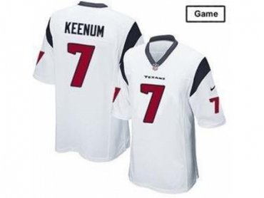 NEW Houston Texans #7 Case Keenum White Jerseys(Game) NEW Houston Texans #7 Case Keenum White Jerseys(Game)