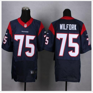 NEW Houston Texans #75 Vince Wilfork Navy Blue Team Color Men's Stitched NFL Elite Jersey NEW Houston Texans #75 Vince Wilfork Navy Blue Team Color Men's Stitched NFL Elite Jersey