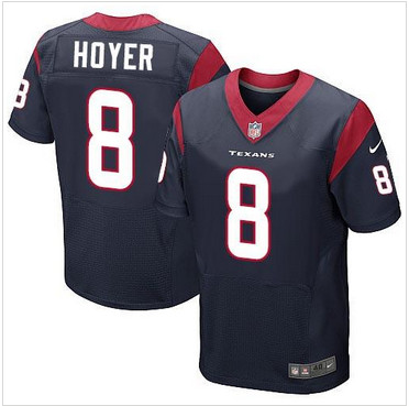 NEW Houston Texans #8 Brian Hoyer Navy Blue Team Color Men's Stitched NFL Elite Jersey NEW Houston Texans #8 Brian Hoyer Navy Blue Team Color Men's Stitched NFL Elite Jersey