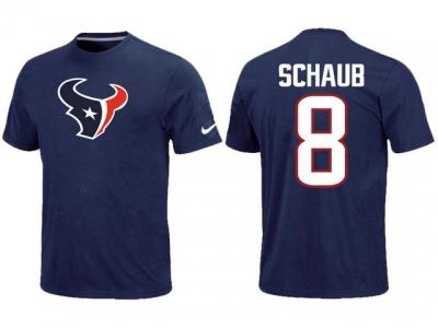 NEW Houston Texans #8 schaub Name & Number blue T-Shirt NEW Houston Texans #8 schaub Name & Number blue T-Shirt