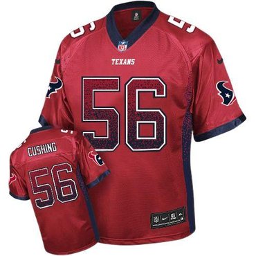 NEW Houston Texans 56 Brian Cushing Red Alternate Stitched NFL Elite Drift Fashion Jersey