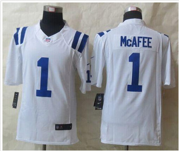 NEW Indianapolis Colts #1 Pat McAfee White Men's Stitched NFL Limited Jersey NEW Indianapolis Colts #1 Pat McAfee White Men's Stitched NFL Limited Jersey