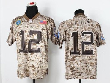 NEW Indianapolis Colts #12 Andrew Luck Camo NFL Elite USMC Jersey(USA) NEW Indianapolis Colts #12 Andrew Luck Camo NFL Elite USMC Jersey(USA)