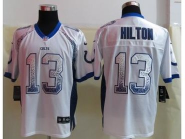 NEW Indianapolis Colts #13 Hilton White Jerseys(Drift Fashion Elite) NEW Indianapolis Colts #13 Hilton White Jerseys(Drift Fashion Elite)