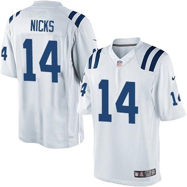 NEW Indianapolis Colts #14 Hakeem Nicks White NFL Limited Jersey NEW Indianapolis Colts #14 Hakeem Nicks White NFL Limited Jersey