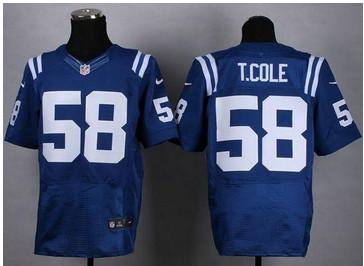 NEW Indianapolis Colts #58 Trent Cole Royal Blue Team Color Men's Stitched NFL Elite Jersey NEW Indianapolis Colts #58 Trent Cole Royal Blue Team Color Men's Stitched NFL Elite Jersey