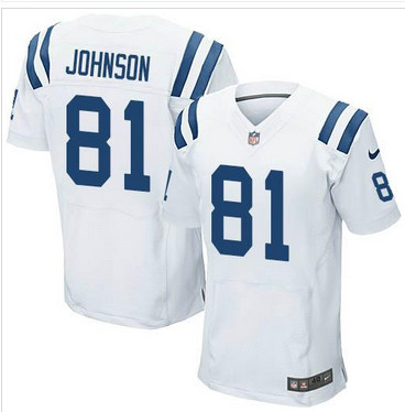 NEW Indianapolis Colts #81 Andre Johnson White Men''s Stitched NFL Elite Jersey NEW Indianapolis Colts #81 Andre Johnson White Men''s Stitched NFL Elite Jersey