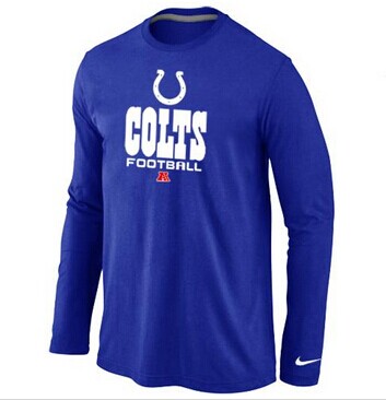 NEW Indianapolis Colts Critical Victory Long Sleeve NFL T-Shirt Blue NEW Indianapolis Colts Critical Victory Long Sleeve NFL T-Shirt Blue