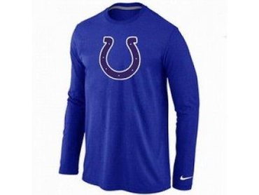 NEW Indianapolis Colts Logo Long Sleeve T-Shirt BLUE NEW Indianapolis Colts Logo Long Sleeve T-Shirt BLUE