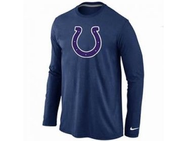 NEW Indianapolis Colts Logo Long Sleeve T-Shirt D.Blue NEW Indianapolis Colts Logo Long Sleeve T-Shirt D.Blue