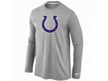 NEW Indianapolis Colts Logo Long Sleeve T-Shirt Grey NEW Indianapolis Colts Logo Long Sleeve T-Shirt Grey