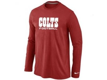 NEW Indianapolis Colts Logo Long Sleeve T-Shirt Red NEW Indianapolis Colts Logo Long Sleeve T-Shirt Red