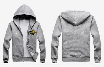 NEW Jacksonville Jaguars Authentic Logo Hoodie Grey NEW Jacksonville Jaguars Authentic Logo Hoodie Grey