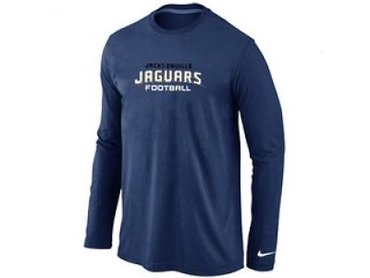 NEW Jacksonville Jaguars Authentic font Long Sleeve T-Shirt D.Blue NEW Jacksonville Jaguars Authentic font Long Sleeve T-Shirt D.Blue