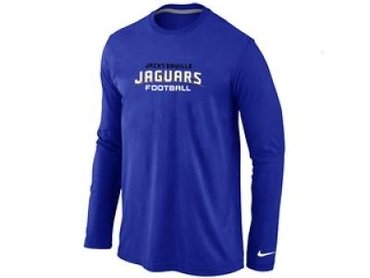 NEW Jacksonville Jaguars Authentic font Long Sleeve T-Shirt blue NEW Jacksonville Jaguars Authentic font Long Sleeve T-Shirt blue