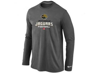 NEW Jacksonville Jaguars Critical Victory Long Sleeve T-Shirt D.Grey NEW Jacksonville Jaguars Critical Victory Long Sleeve T-Shirt D.Grey