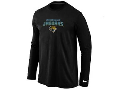 NEW Jacksonville Jaguars Heart & Soul Long Sleeve T-Shirt Black NEW Jacksonville Jaguars Heart & Soul Long Sleeve T-Shirt Black