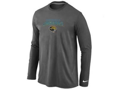 NEW Jacksonville Jaguars Heart & Soul Long Sleeve T-Shirt D.Grey
