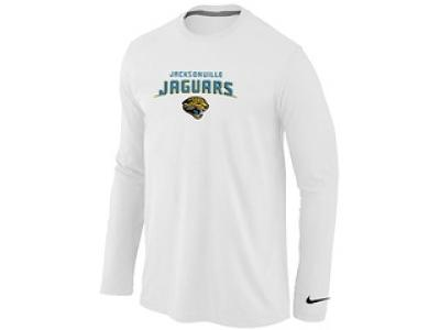 NEW Jacksonville Jaguars Heart & Soul Long Sleeve T-Shirt White NEW Jacksonville Jaguars Heart & Soul Long Sleeve T-Shirt White