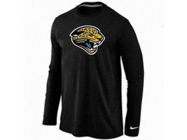NEW Jacksonville Jaguars Logo Long Sleeve T-Shirt black NEW Jacksonville Jaguars Logo Long Sleeve T-Shirt black