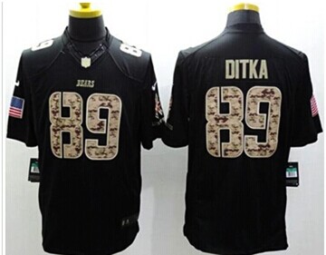 NEW Jersey Limited Jersey Chicago Bears #89 Mike Ditka Black Salute To Service Jersey NEW Jersey Limited Jersey Chicago Bears #89 Mike Ditka Black Salute To Service Jersey